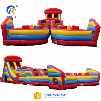 Outdoor Playground Inflatable Obstacle Course Race for Kids and Adults Customized