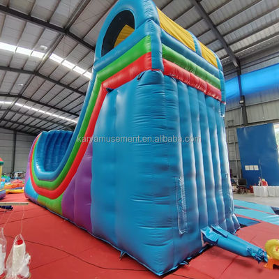 Indoor and Outdoor Adventure Awaits 34ft Inflatable Ocean Wave Water Slide for Adults