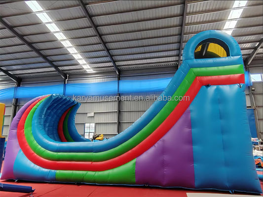 Indoor and Outdoor Adventure Awaits 34ft Inflatable Ocean Wave Water Slide for Adults