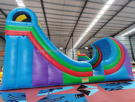 Indoor and Outdoor Adventure Awaits 34ft Inflatable Ocean Wave Water Slide for Adults