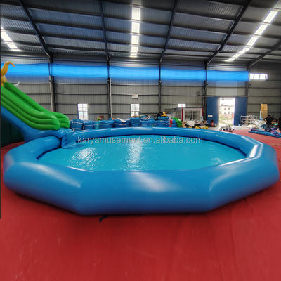 Customized Color PVC Elephant Theme Inflatable Water Park Combo Slide for Playground