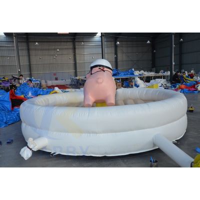 Commercial Interactive Mechanical Pig Inflatable Riding Machine for Carnival Fun