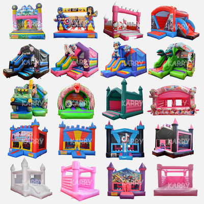 Big Mini Collection Inflatable Bouncy Houses with Slide Repair Kits Included