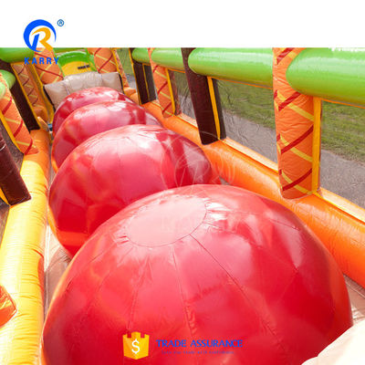 Long Massive Games Inflatable Obstacle Course for Adults and Kids in Jungle