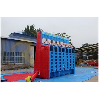 Basketball Inflatable Shoot Game Basketball Connect 4 In A Row Inflatable With Blower