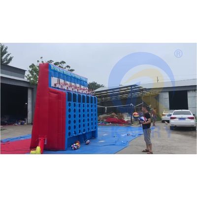 Basketball Inflatable Shoot Game Basketball Connect 4 In A Row Inflatable With Blower