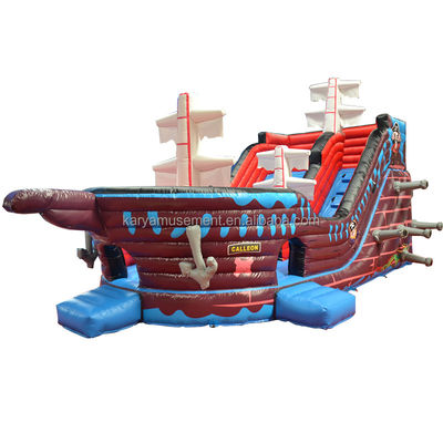 Ex- Commercial Inflatable Pirate Ship Slide Water Slide for Fun 8.6x4m or Custom Size
