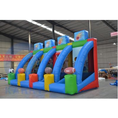 Customized Large 4 in 1 Inflatable Carnival Sports Challenge Game for Rental Business