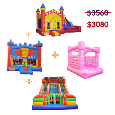 September Inflatable Castles Package Jumping Castle with Customized Color and Blower