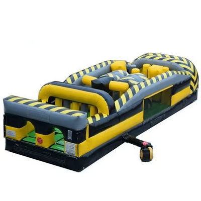 30' Inflatable Obstacle Course for Adults and Kids Customized Run Jump Challenge