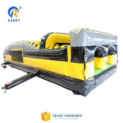 30' Inflatable Obstacle Course for Adults and Kids Customized Run Jump Challenge