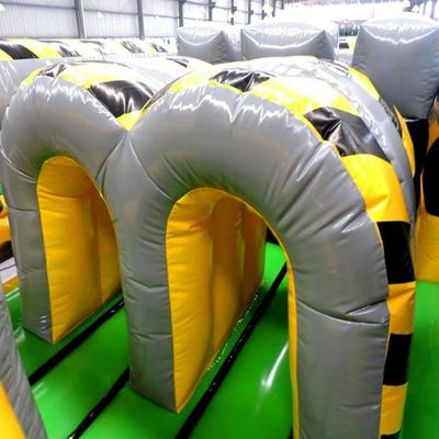 30' Inflatable Obstacle Course for Adults and Kids Customized Run Jump Challenge