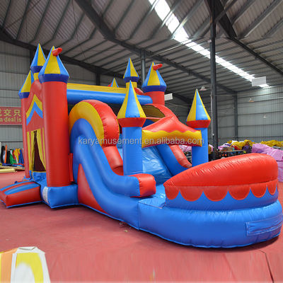 Repair Kits Included Inflatable Castle Large Dry and Wet Water Slide for Amusement Park