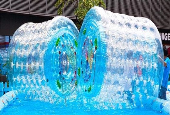 Yellow or Customized Color Airtight Inflatable Water Rolling Ball for Outdoor Exercise
