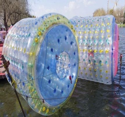 Yellow or Customized Color Airtight Inflatable Water Rolling Ball for Outdoor Exercise
