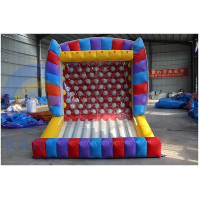 Customized Orange Inflatable Sports Game for Family Carnival Shoot and Score Fun