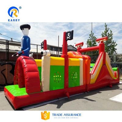 Customized Color Outdoor Amusement Park Inflatable Obstacle Course for Kids and Adults