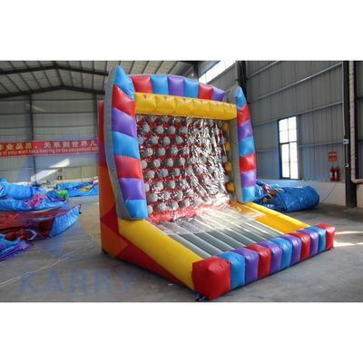 Customized Orange Inflatable Sports Game for Family Carnival Shoot and Score Fun