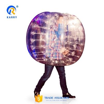 PVC Human Sized Soccer Bubble Ball at Amusement Park with CE Blower Repair Accessories
