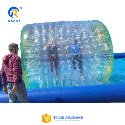Colorful TPU Zorb Ball Water Rollers Inflatable Fun Roller Games for Adults and Kids