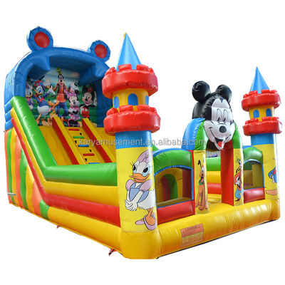Commercial 29ft Jumping Mickey Park Inflatable Bouncer Slide for Party Rental Business