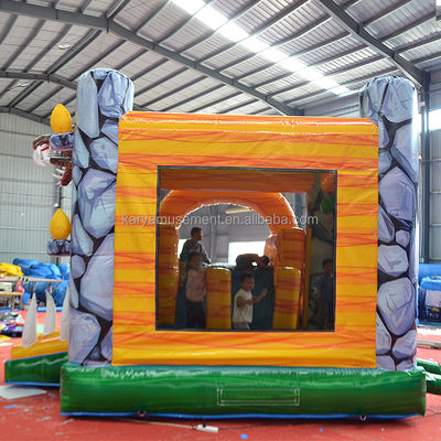 Features PORTABLE Inflatable Jungle Dino Bouncer House with Slide and Unisex Design
