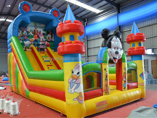 Commercial 29ft Jumping Mickey Park Inflatable Bouncer Slide for Party Rental Business