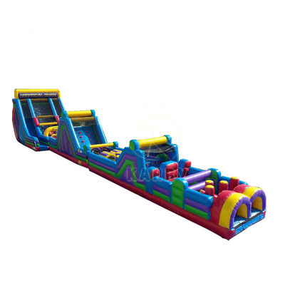 PVC Inflatable Obstacle Bouncing Course with Slide KR-OBS-904-2