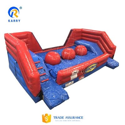 Big Balls Inflatable Wipeout Course Customized Obstacle Course Equipment for Adults