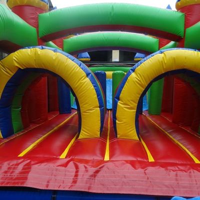PORTABLE 68ft Inflatable Jumping Bouncer Castle Obstacle for Kids and Adults With Blower