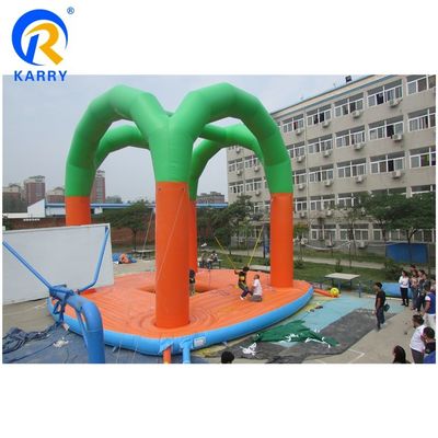 Custom Logo Printed Outdoor Inflatable Bungee Trampoline Jumper for Kids and Adults