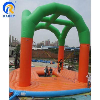 Custom Logo Printed Outdoor Inflatable Bungee Trampoline Jumper for Kids and Adults