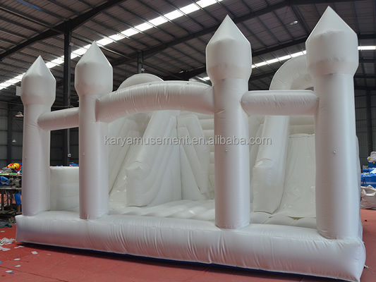 Indoor Slide Toddler White Bounce House for Party Wedding Inflatable Bouncy Castle Combo