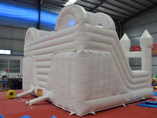 Indoor Slide Toddler White Bounce House for Party Wedding Inflatable Bouncy Castle Combo