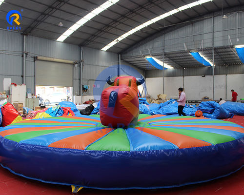 Commercial Bouncy Mechanical Rodeo Bull Riding Machine Inflatable Bull Ride for Adults