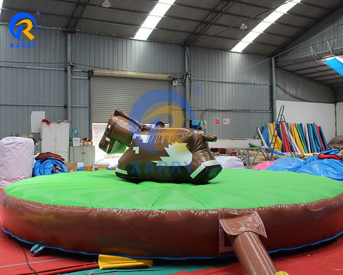 Commercial Bouncy Mechanical Rodeo Bull Riding Machine Inflatable Bull Ride for Adults
