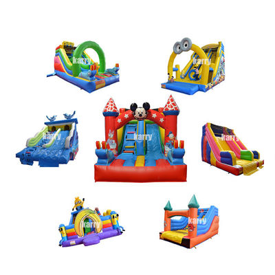Indoor or Outdoor Inflatable Small Cartoon Kids Slide with Customized Color and Logo