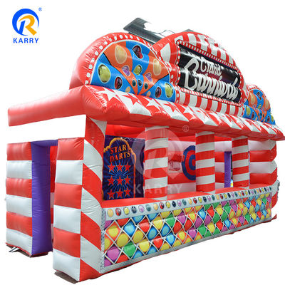 Inflatable Game Stall Party Booth Tent with 4 in 1 Table Top Games and PVC Material
