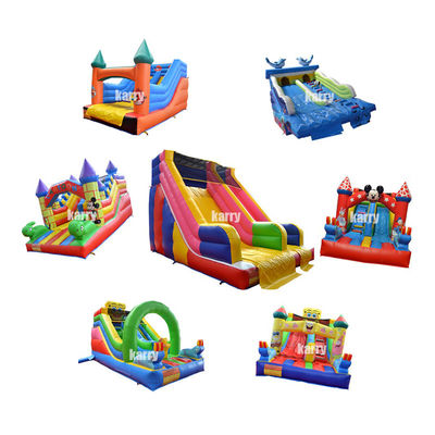 Indoor or Outdoor Inflatable Small Cartoon Kids Slide with Customized Color and Logo