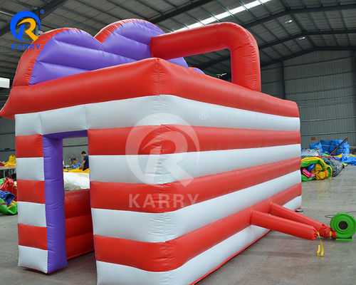 Inflatable Game Stall Party Booth Tent with 4 in 1 Table Top Games and PVC Material