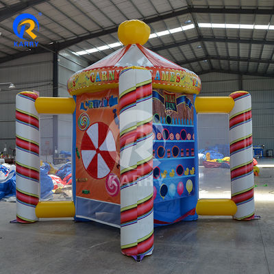 Popular Giant Funny Inflatable Carnival 5 in 1 Game for Kids and Adults Blower Included