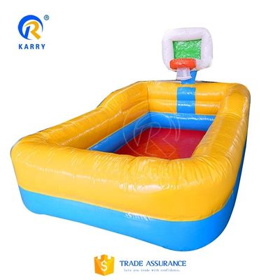 Style Backyard Inflatable Swimming Pool with 0.9mm PVC Kids Pool and Basketball Hoop