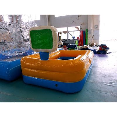 Style Backyard Inflatable Swimming Pool with 0.9mm PVC Kids Pool and Basketball Hoop