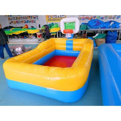 Style Backyard Inflatable Swimming Pool with 0.9mm PVC Kids Pool and Basketball Hoop