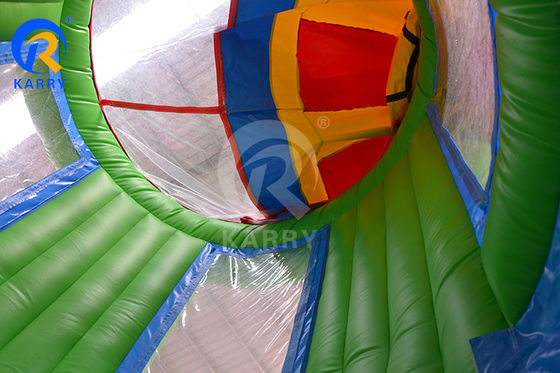 Custom Logo Printed PVC Inflatable Rocket Airborne Adventure Game for Kids and Adults