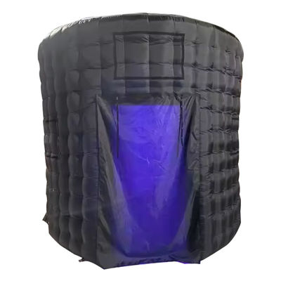 360 Photo Booth Enclosure Backdrop Exhibition with Led Lights