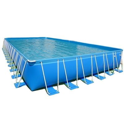 Rectangular Mental Frame Swimming Pool with Digital Printing Logo 0.9mm PVC Material