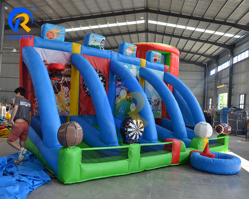 Interactive Carnival Sport Games for All Ages 4 in 1 Basketball Soccer Football Baseball