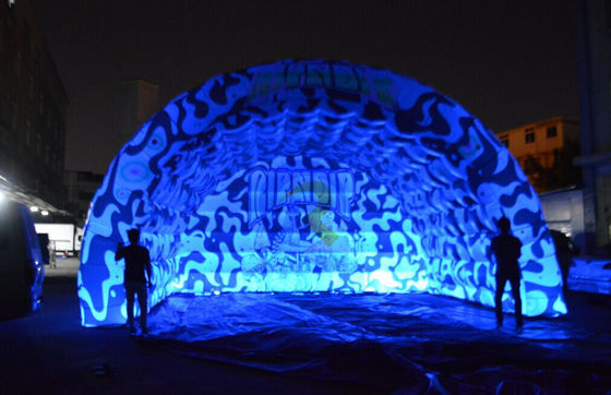 Outdoor Playground Colorful Led Inflatable Tunnel Entrance Tent for Event Promotion