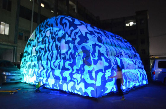 Outdoor Playground Colorful Led Inflatable Tunnel Entrance Tent for Event Promotion